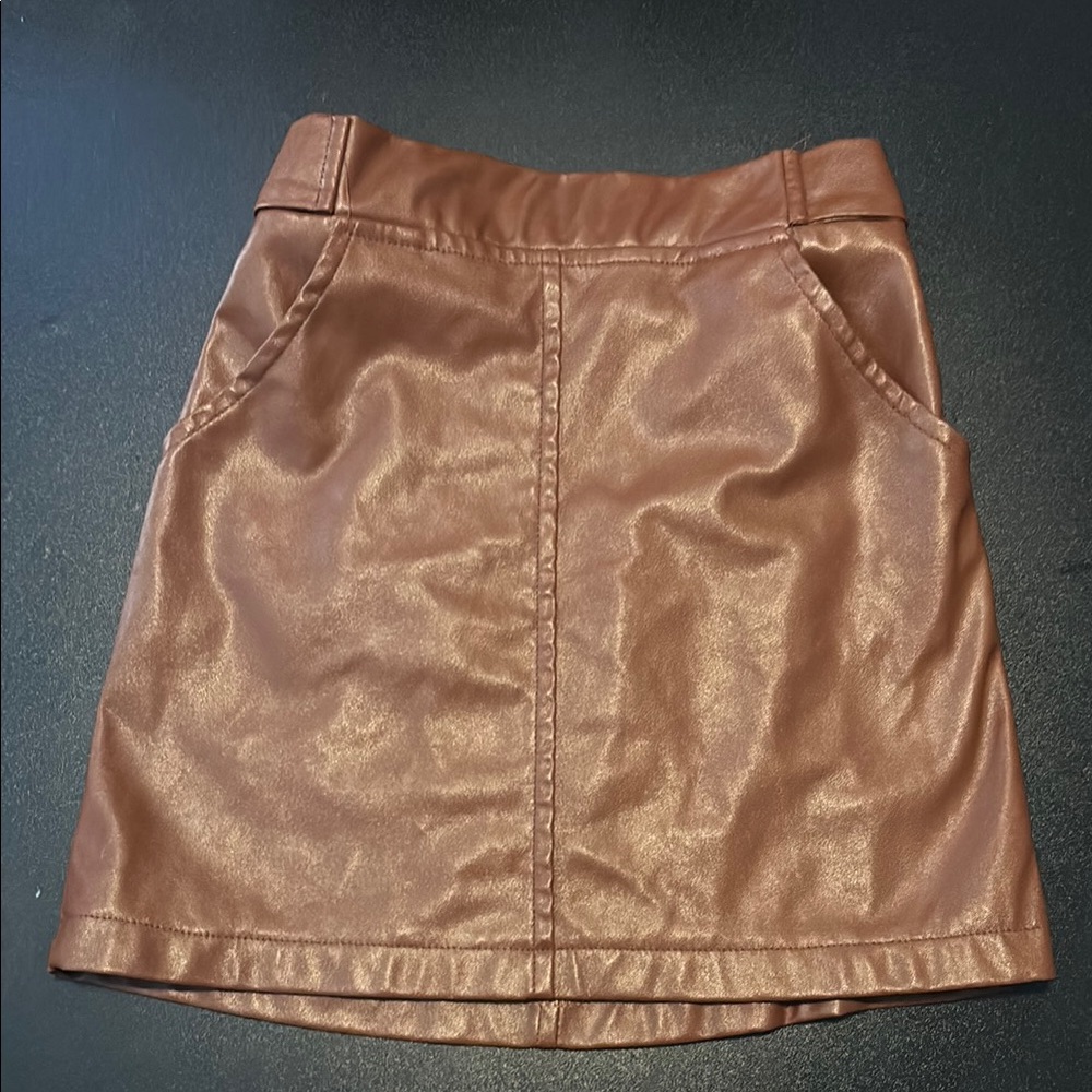 Cute Girls Brown Skirt